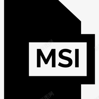 Msi文件格式集合已填充图标图标