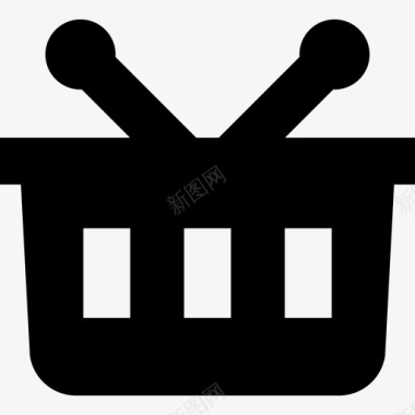 购物篮商业超市商品图标图标