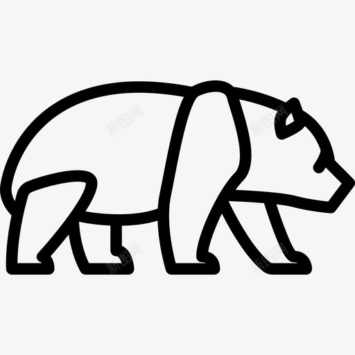 熊猫森林动物2直系图标svg_新图网 https://ixintu.com 森林动物2 熊猫 直系