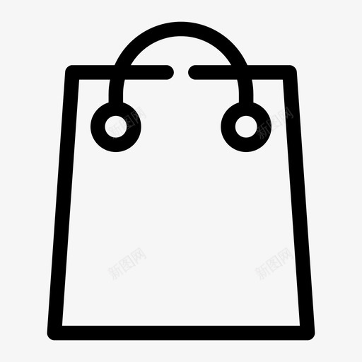 购物袋时尚纸袋图标svg_新图网 https://ixintu.com 时尚 电子商务1gapmedium 纸袋 购物袋 钱包