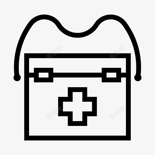 急救箱工具医疗设备图标svg_新图网 https://ixintu.com 医疗设备 工具 急救箱