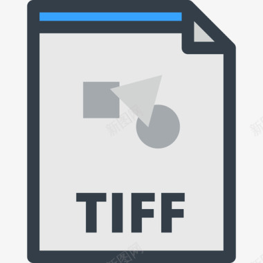 Tiff文件类型2线性颜色图标图标