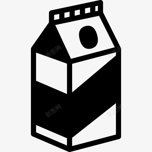 牛奶美食收藏填充图标svg_新图网 https://ixintu.com 填充 牛奶 美食收藏