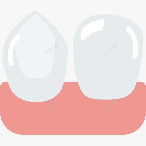 牙齿医疗声明扁平图标svg_新图网 https://ixintu.com 医疗声明 扁平 牙齿