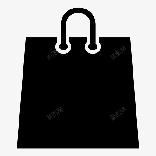 纸袋购买集市袋图标svg_新图网 https://ixintu.com 纸袋 网上购物 购买 购物袋 集市袋