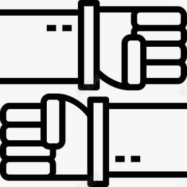 团队合作企业管理集合直线型图标图标