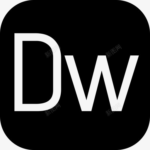 Dreamweaver文件类型集填充图标svg_新图网 https://ixintu.com Dreamweaver 填充 文件类型集