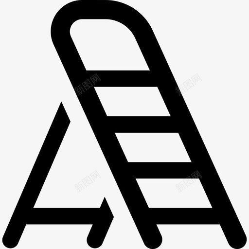 梯子工具和用具满满的园艺图标svg_新图网 https://ixintu.com 工具和用具 梯子 满满的园艺