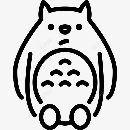 怪物幻想直线图标svg_新图网 https://ixintu.com 幻想 怪物 直线