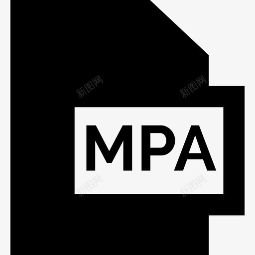 Mpa文件格式集合填充图标svg_新图网 https://ixintu.com Mpa 填充 文件格式集合