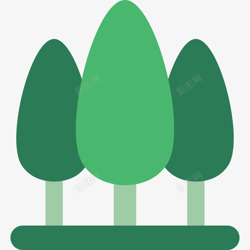 森林生态环境平坦图标svg_新图网 https://ixintu.com 平坦 森林 生态环境