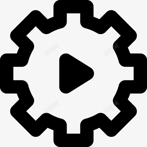 自动化工作效率图标线性svg_新图网 https://ixintu.com 工作效率图标 线性 自动化