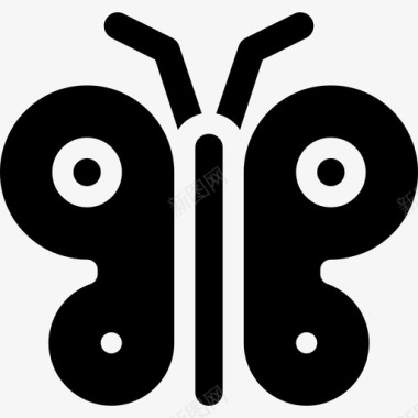 蝴蝶充满春天图标图标