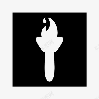 火焰燃烧奥运火炬图标图标