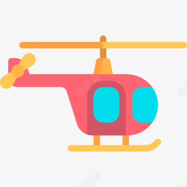 直升机婴儿图标元素扁平图标
