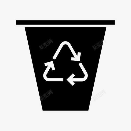 回收站可生物降解废物绿色废物图标svg_新图网 https://ixintu.com 可生物降解废物 回收站 垃圾 废物利用 污染装置2 绿色废物 自然废物