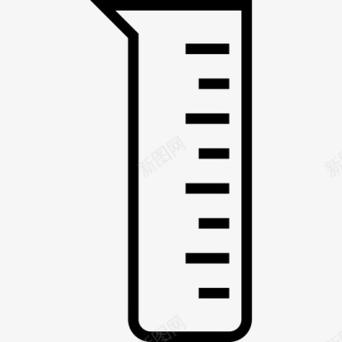 容量瓶科学4线性图标图标