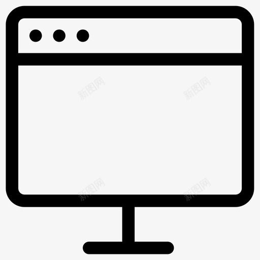 计算机技术图标集合线性svg_新图网 https://ixintu.com 技术图标集合 线性 计算机
