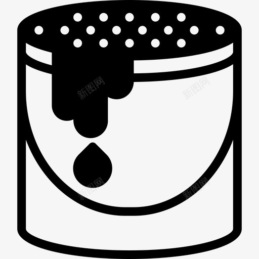 桶收集填充图标svg_新图网 https://ixintu.com 填充 桶 设计收集