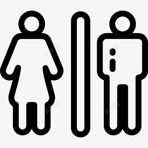 厕所机场大型组合线性线性图标svg_新图网 https://ixintu.com 厕所 机场大型组合线性 线性