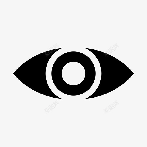 眼睛眼睛镜片视图图标svg_新图网 https://ixintu.com 眼睛 眼睛镜片 视图