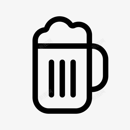 啤酒酒吧饮料图标svg_新图网 https://ixintu.com 啤酒 基本图标集 酒吧 饮料