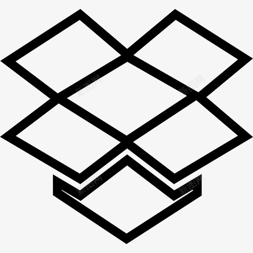 Dropbox品牌系列线性图标svg_新图网 https://ixintu.com Dropbox 品牌系列 线性