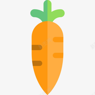 胡萝卜食品套装2扁平图标图标