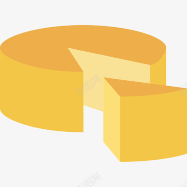 奶酪美食套餐扁平奶酪图标图标