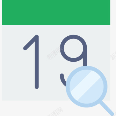 日历交互资源2平面图标图标