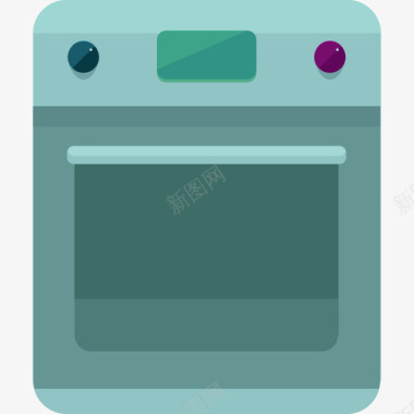 烤箱家用电器3扁平图标图标