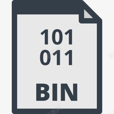 Bin文件类型2线性颜色图标图标