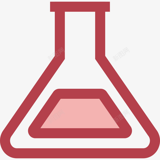 试管教育1红色图标svg_新图网 https://ixintu.com 教育1 红色 试管