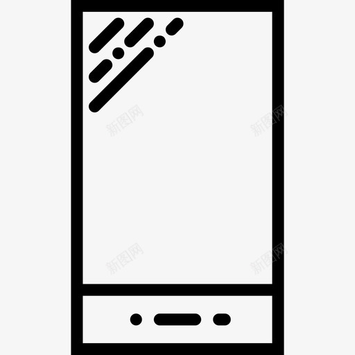 智能手机技术集合线性图标svg_新图网 https://ixintu.com 技术集合 智能手机 线性