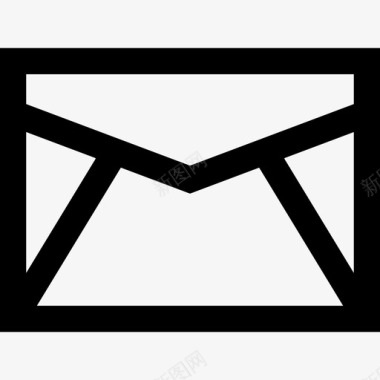 电子邮件业务图标字形线形图标