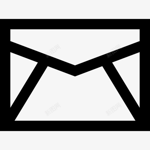 电子邮件业务图标字形线形svg_新图网 https://ixintu.com 业务图标字形 电子邮件 线形