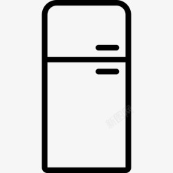 冰箱套装冰箱家用电器套装直列式图标高清图片