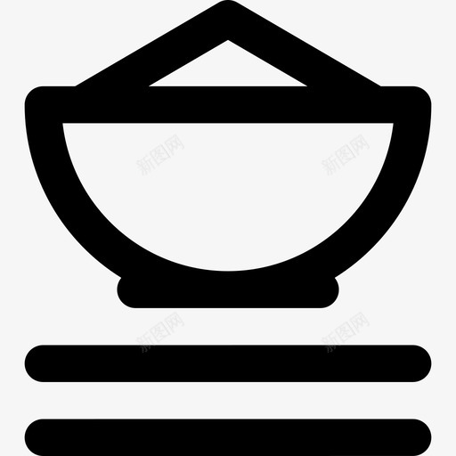 米饭餐厅直系图标svg_新图网 https://ixintu.com 直系 米饭 餐厅