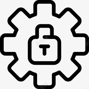 安全流程cog安全图标图标