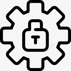 安保流程安全流程cog安全图标高清图片