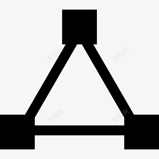 三角形抽象字形填充图标svg_新图网 https://ixintu.com 三角形 填充 抽象字形
