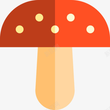 蘑菇食品套装2扁平图标图标
