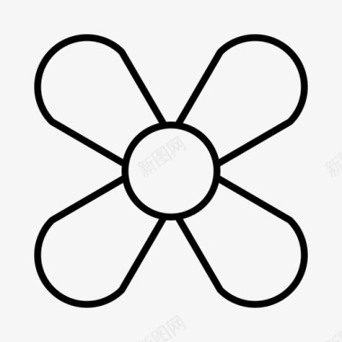 雏菊花束花艺图标图标