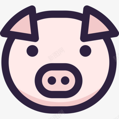 猪农场图标集颜色图标