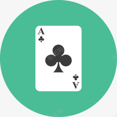 俱乐部赌博2圆形平面图标图标