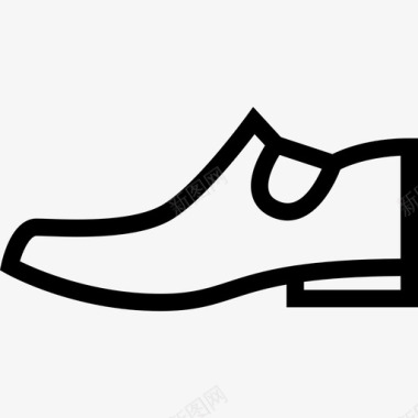鞋时尚元素线性图标图标