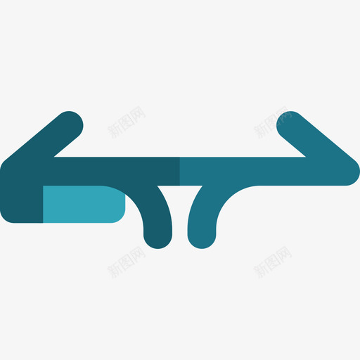 谷歌眼镜工具彩色平面图标svg_新图网 https://ixintu.com 设计工具彩色平面 谷歌眼镜