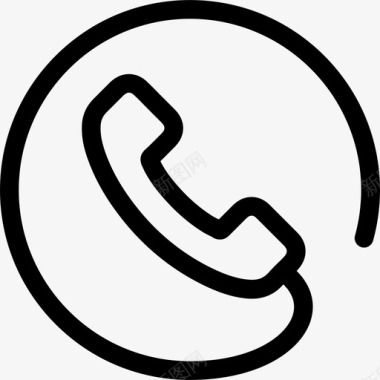 电话电子商务套件直拨电话图标图标