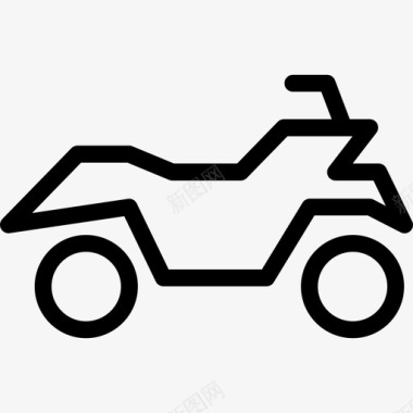 摩托车运输汇编线性图标图标