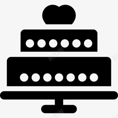 蛋糕食物情人节充满元素图标图标